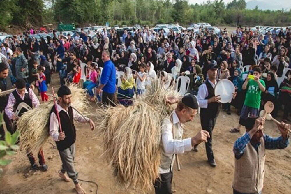 جشن خرمن روستای بردون نور در فهرست آثار ملی ثبت شد + فیلم