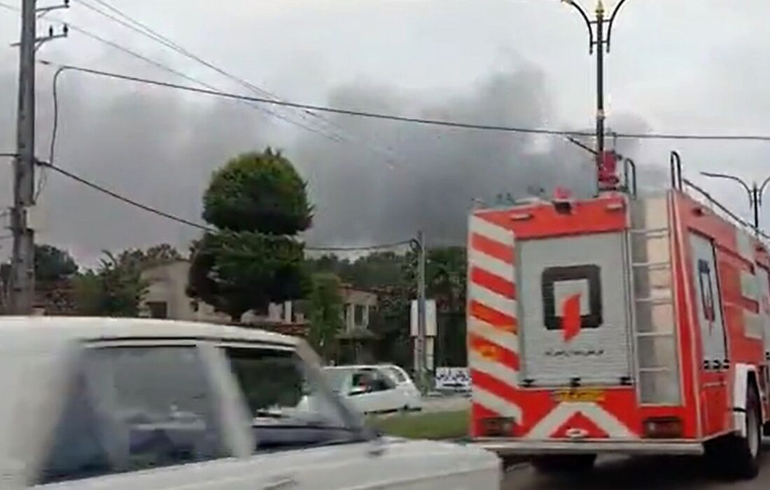 آتشسوزی گسترده در یکی از مراکز خرید غرب مازندران/ ویدئو