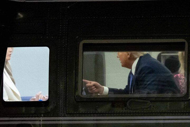 مکالمه پرتنش ترامپ و ملانیا از چشم دوربین اسکاینیوز دور نماند/ ویدئو