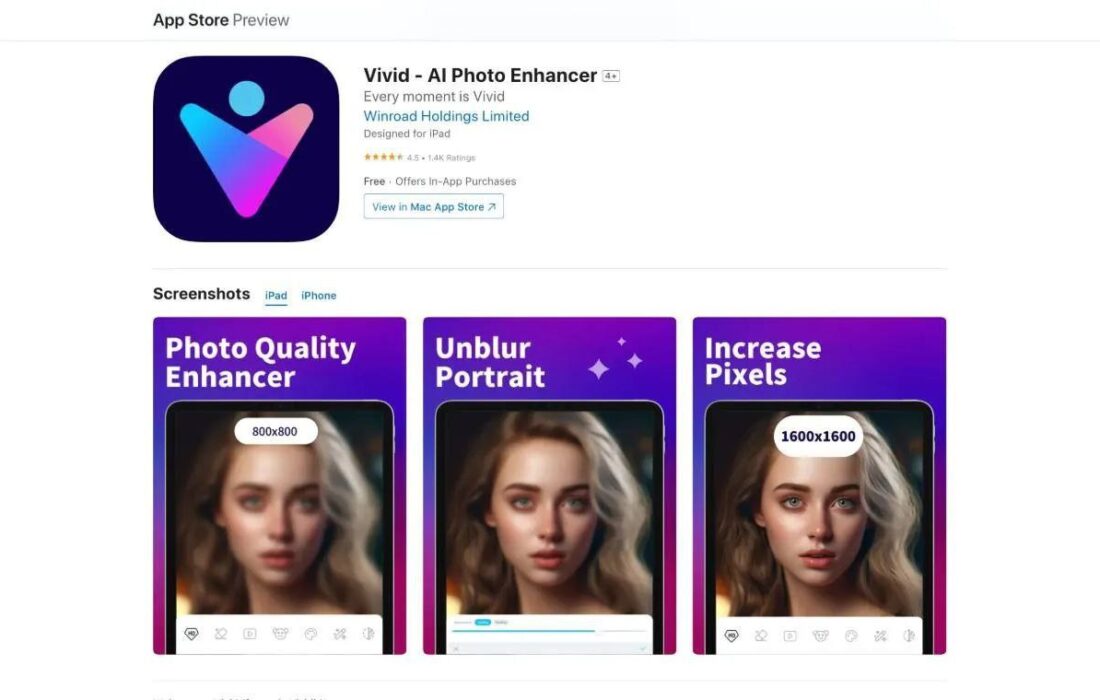 🔮 اپلیکیشن هوش مصنوعی Vivid