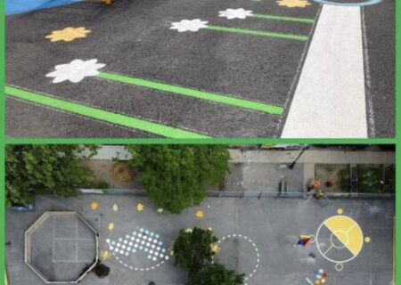 خط‌کشی حیاط مدارس