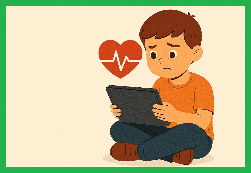 ◾️زمان زیاد مقابل صفحهنمایش، تهدیدی برای سلامت قلب کودکان