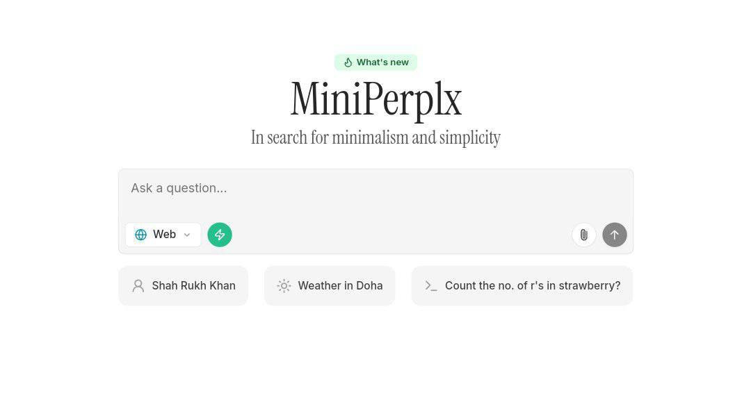 معرفی Mini Perplx؛ موتور جستجوی هوش مصنوعی که اینترنت را برایت زیر و رو میکند