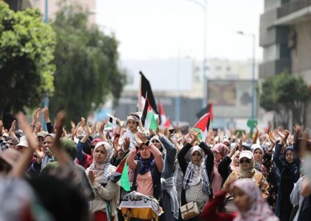 مراکش یکپارچه در حمایت از فلسطین به خیابان‌ها آمد