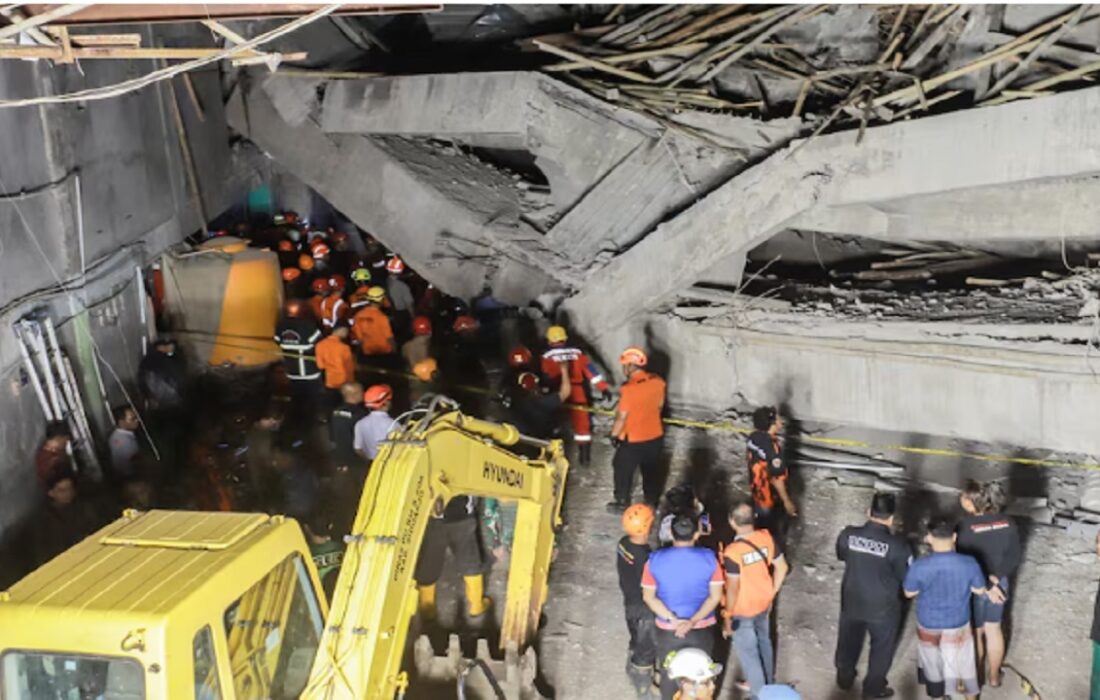 افزایش شمار قربانیان حادثه ریزش مدرسه اندونزی به ۵۳ نفر