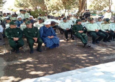 آیین غبارروبی و عطرافشانی گلزار شهدای بهشت فضل نیشابور در هفته فراجا برگزار شد