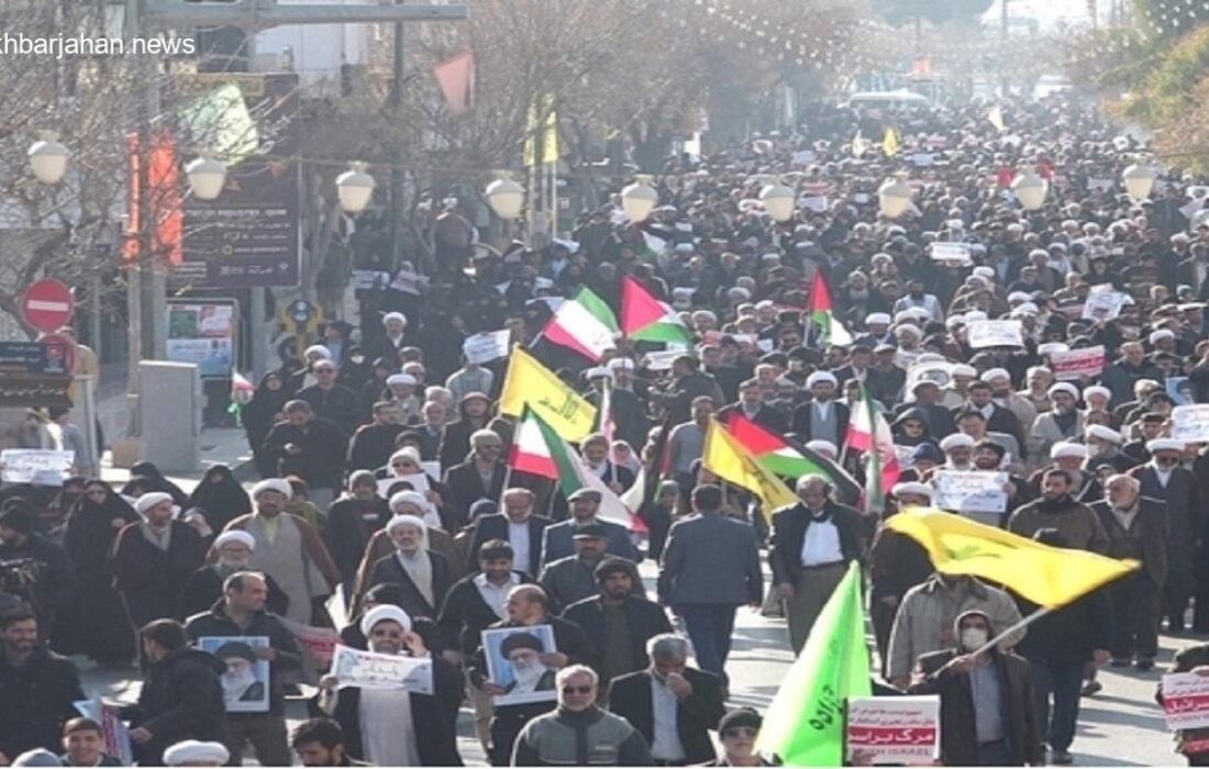 حماسه قمیها: حمایت از جبهه مقاومت و مردم ستمدیده غزه