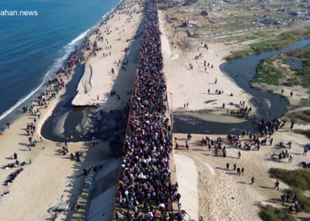 استقبال گروه‌های فلسطینی از بازگشت باشکوه مردم به غزه