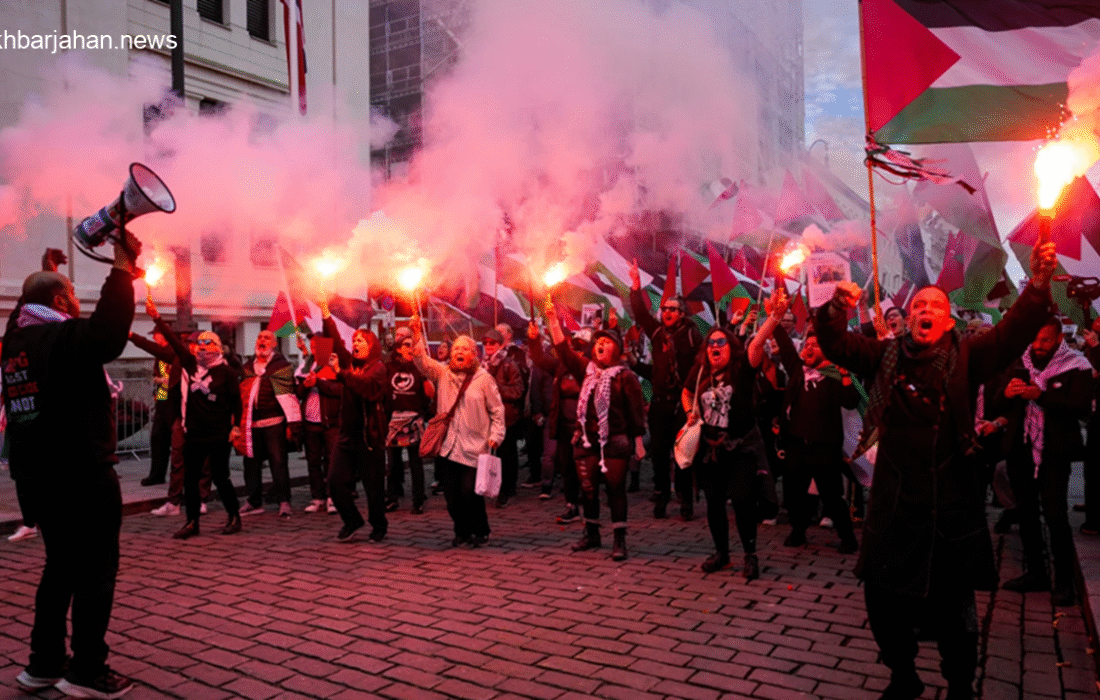 خشم نروژیها از حضور تیم اسرائیل در مسابقات مقدماتی جام جهانی؛ تظاهرات بالا گرفت + عکس