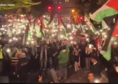 راهپیمایی حامیان فلسطین در قلب برلین برگزار شد