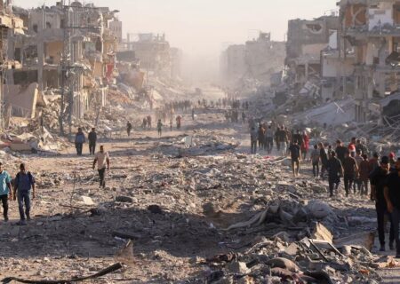 تخریب گسترده ارتش اسرائیل در شمال غزه