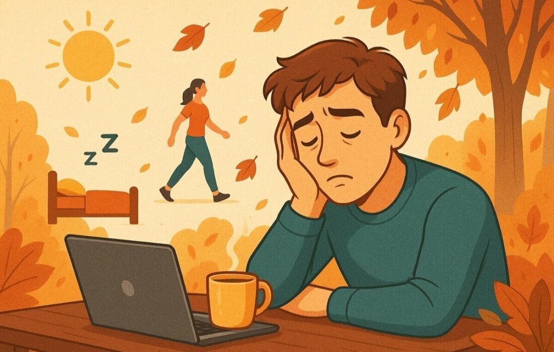 دلیل احساس غم پس از خواب عصرگاهی در پاییز چیست؟
