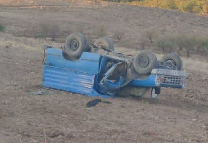 مرگ در الیگودرز: واژگونی خونین وانت نیسان