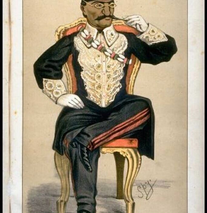 انتشار کاریکاتور ناصرالدینشاه در یک نشریه انگلیسی