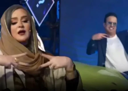 تلاش جالب نعیمه نظام‌دوست برای سوار شدن به پورشه نیما شعبان‌نژاد