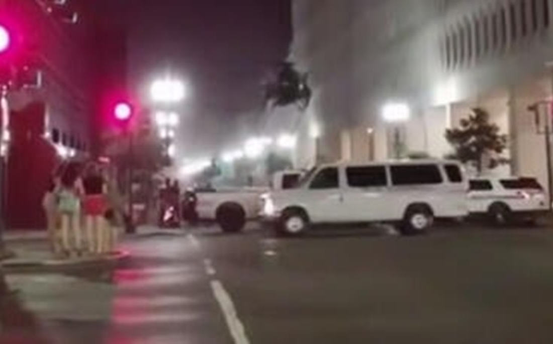 رزمایش نیروهای ویژه ارتش آمریکا در مرکز شهر