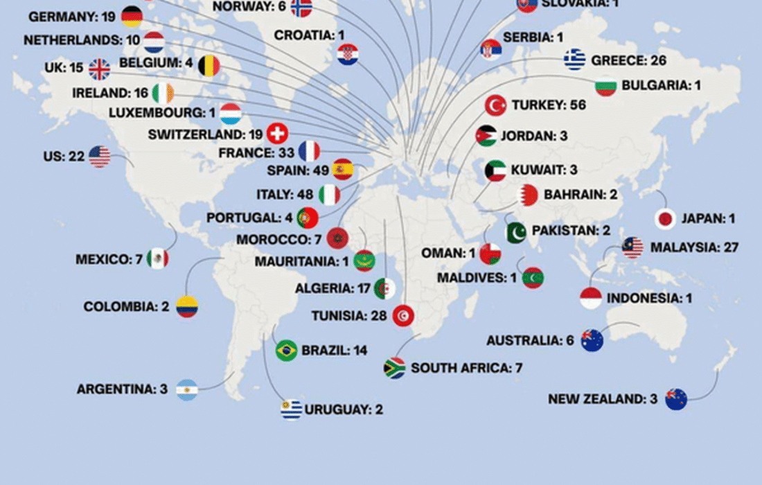 اعلام تعداد و ملیت فعالان حاضر در کاروان آزادی غزه