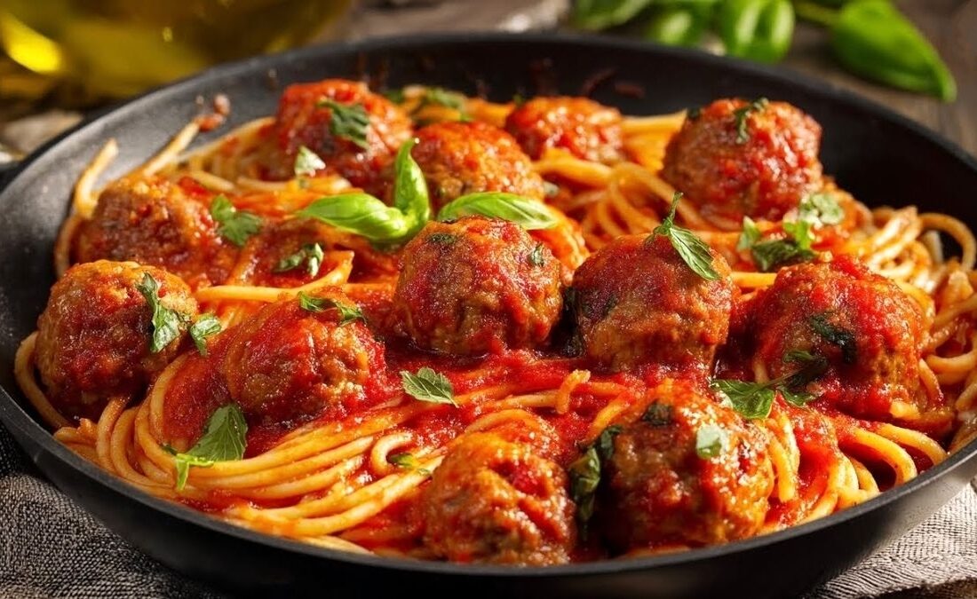 آموزش پخت اسپاگتی ایتالیایی با کوفته قلقلی لذیذ