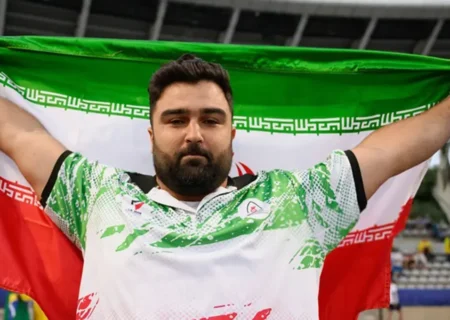 درخشش یاسین خسروی با شکستن رکورد پرتاب وزنه و کسب طلای پارادوومیدانی