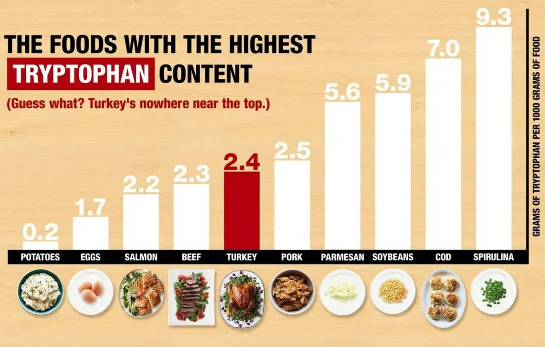 تریپتوفان و نقش آن در ایجاد خوابآلودگی؛ کدام خوراکیها این تاثیر را دارند؟