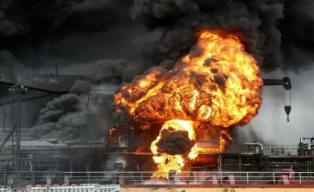 آغاز یک فاجعه: لحظات ابتدایی انفجار مهیب پمپ بنزین در اربیل