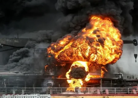 آغاز یک فاجعه: لحظات ابتدایی انفجار مهیب پمپ بنزین در اربیل