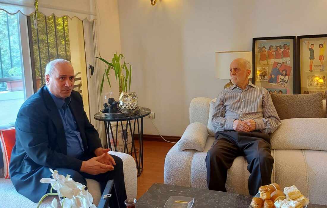 عیادت مهدی تاج از پیشکسوت محبوب پرسپولیس با انتشار تصویر