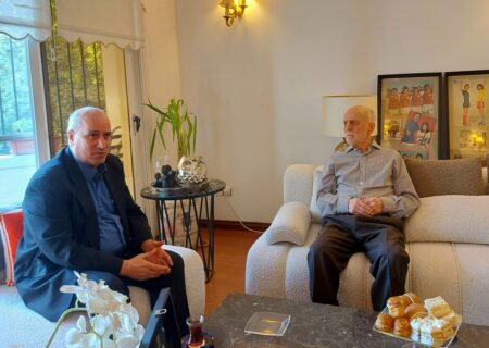 عیادت مهدی تاج از پیشکسوت محبوب پرسپولیس با انتشار تصویر