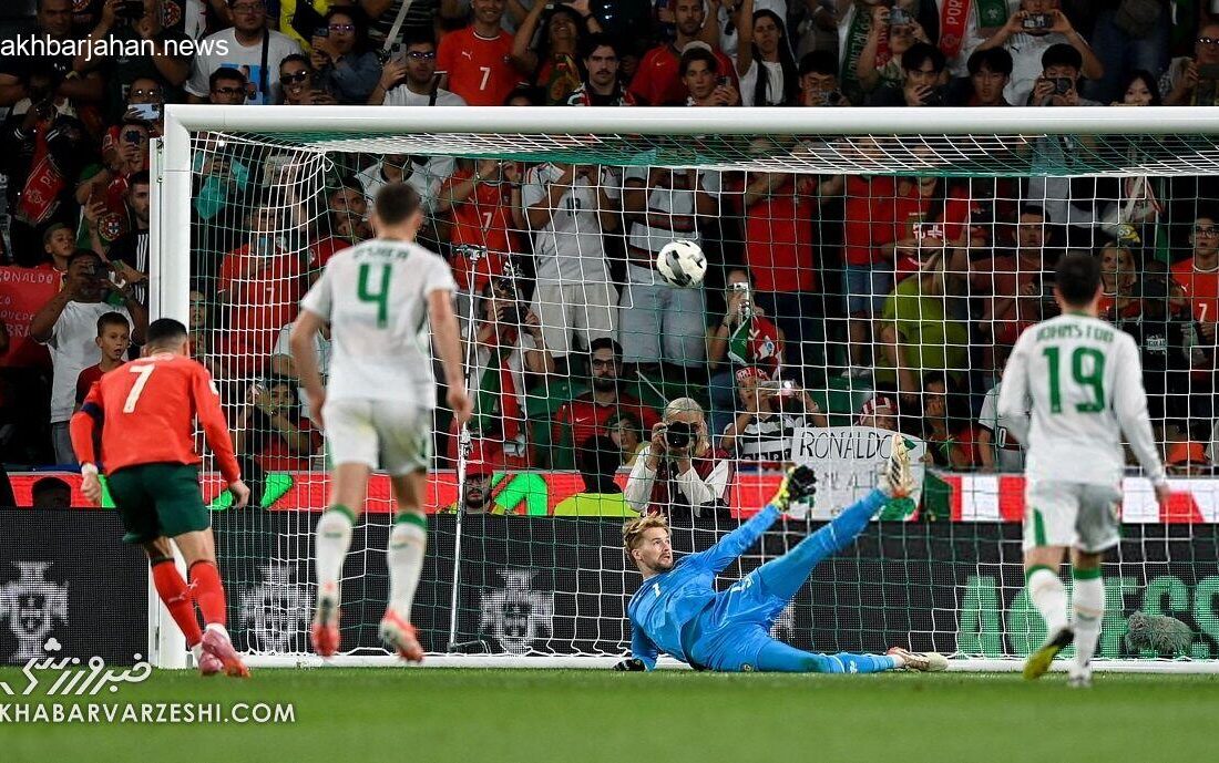 واکنش تماشایی کلهر؛ مهار پنالتی کریستیانو رونالدو