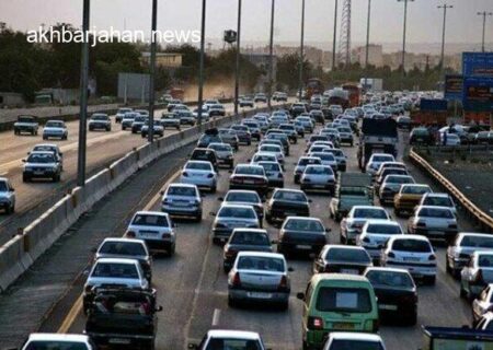ترافیک کلافه‌کننده در یکی از محورهای اصلی؛ گزارش لحظه‌ای از وضعیت ترافیکی جاده‌های ایران