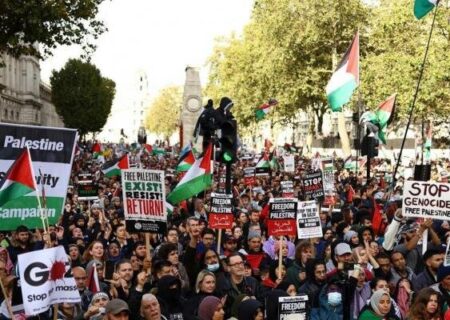 دستگیری 500 نفر از معترضان طرفدار فلسطین در انگلیس