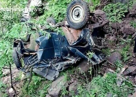 خودرو در جواهرده رامسر به دره سقوط کرد