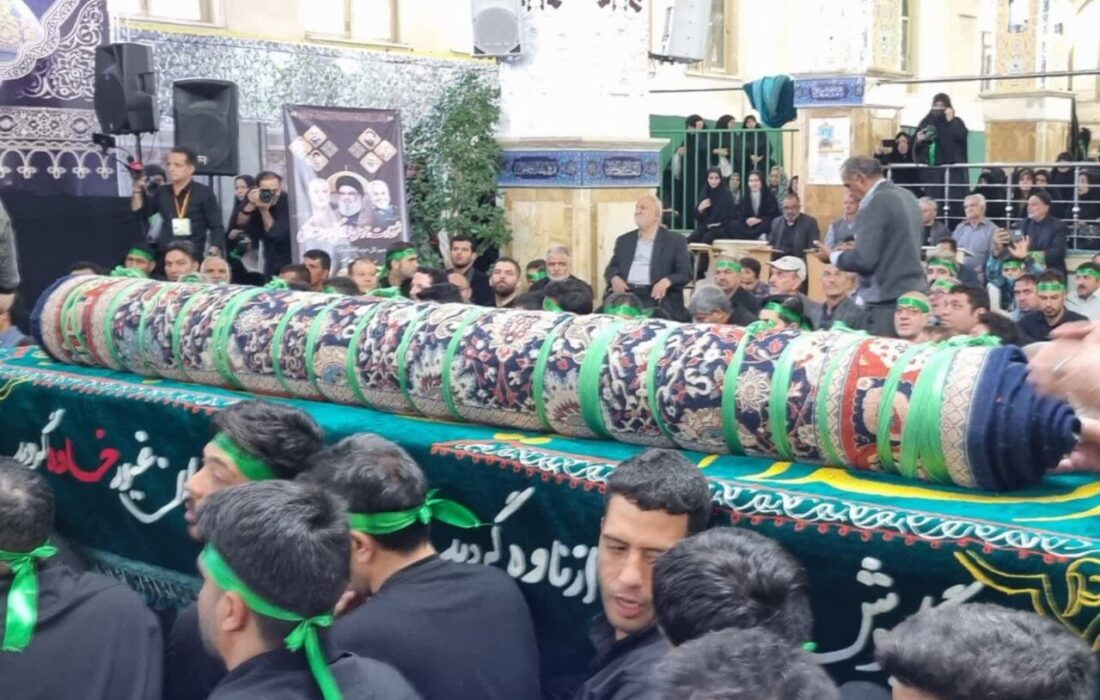 برگزاری باشکوه مراسم سنتی قالیشویان در مشهد اردهال کاشان