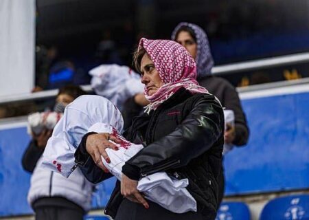 نمایش کودکان کفن‌پوش در لالیگا؛ تصاویر متاثرکننده از همبستگی با غزه