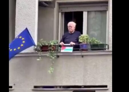 پیرمرد اشکبار ایتالیایی در بالکن؛ تصاویر دلخراش از حامی تمام‌عیار فلسطین