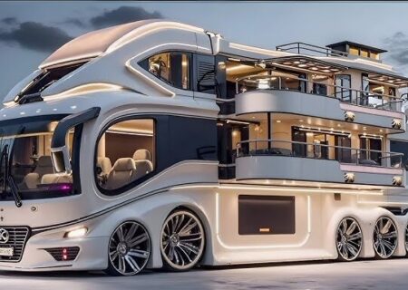 رونمایی از هتل‌های ۵ ستاره متحرک؛ خودرو فراتر از یک وسیله نقلیه + تصاویر