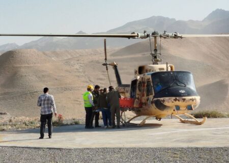 انتقال فوری پیرمرد ۹۵ ساله کلاتی با بالگرد اورژانس برای نجات از مرگ