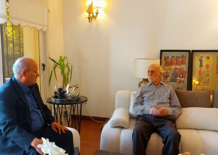 عیادت رئیس فدراسیون از اسطوره فوتبال