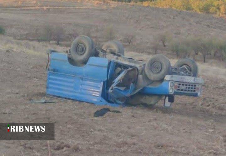 مرگ در الیگودرز: واژگونی مرگبار یک خودرو قربانی گرفت
