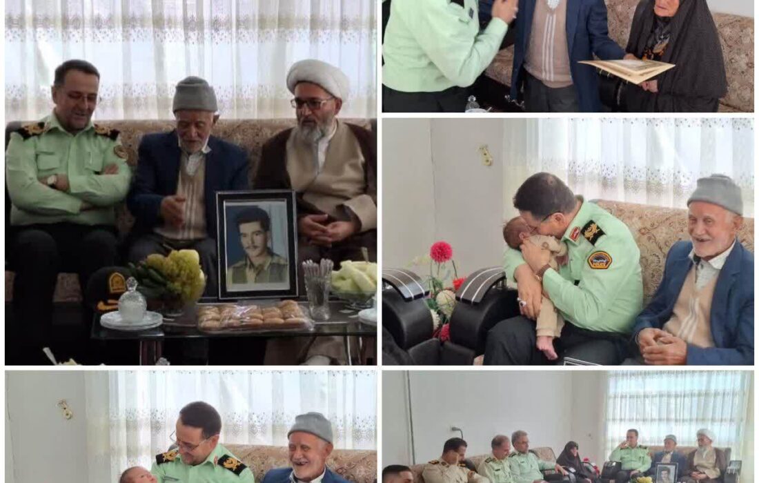 دیدار صمیمانه فرمانده انتظامی آذربایجانغربی با خانوادههای معظم شهدا در دومین روز از هفته فراجا