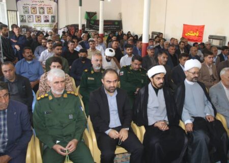 گرامیداشت شهدای روستای گچی دشمن زیاری برگزار شد