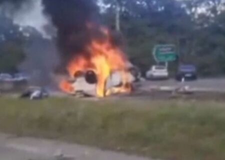 ایثار پلیس‌راه، ناجی راننده و سرنشینان خودرو شد