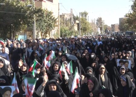 برگزاری باشکوه راهپیمایی «بشارت نصر» در آذربایجان غربی