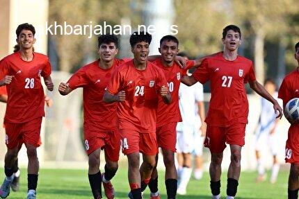 پیروزی پرگل نوجوانان ایران در بازی دوستانه
