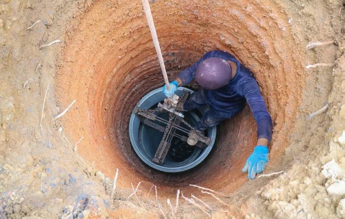 حادثه مرگبار در محل کار: جان باختن کارگر جوان در حادثه چاه
