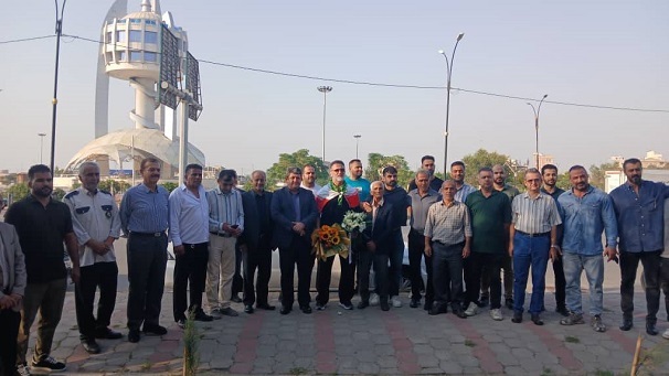 تجلیل از شهاب معینی فر، قهرمان کشتی پیشکسوتان جهان