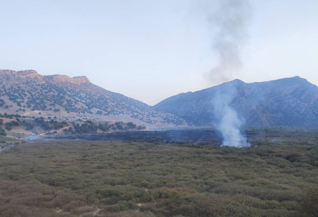 خاموش شدن آتش در تالاب شیمبار اندیکا