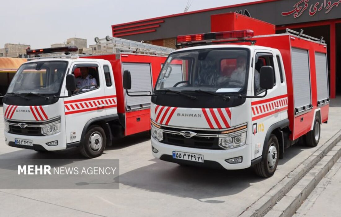 ورود 7 خودروی جدید به خدمت ناوگان آتشنشانی بندرعباس