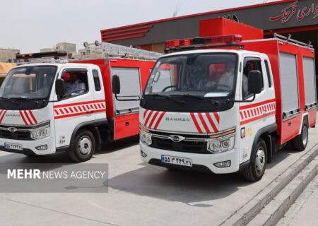 ورود 7 خودروی جدید به خدمت ناوگان آتش‌نشانی بندرعباس