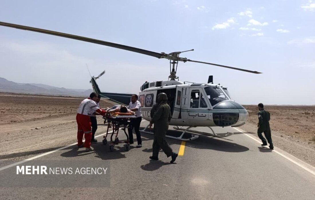 نجات جان یک بیمار اورژانسی: انتقال هوایی از الموت به قزوین